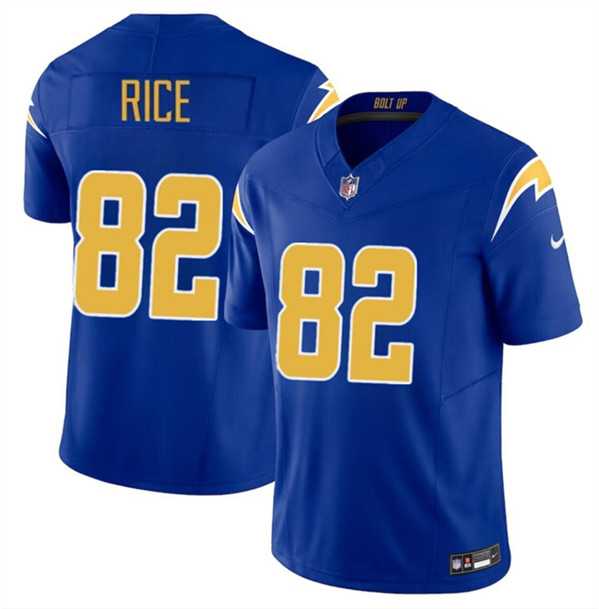 Men & Women & Youth Los Angeles Chargers #82 Brenden Rice Royal 2024 Draft F.U.S.E. Vapor Limited Stitched Jersey->los angeles chargers->NFL Jersey